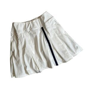 Foray Golf Women's White Pleated Short Skort Skirt with Shorts Athleisue Size XS